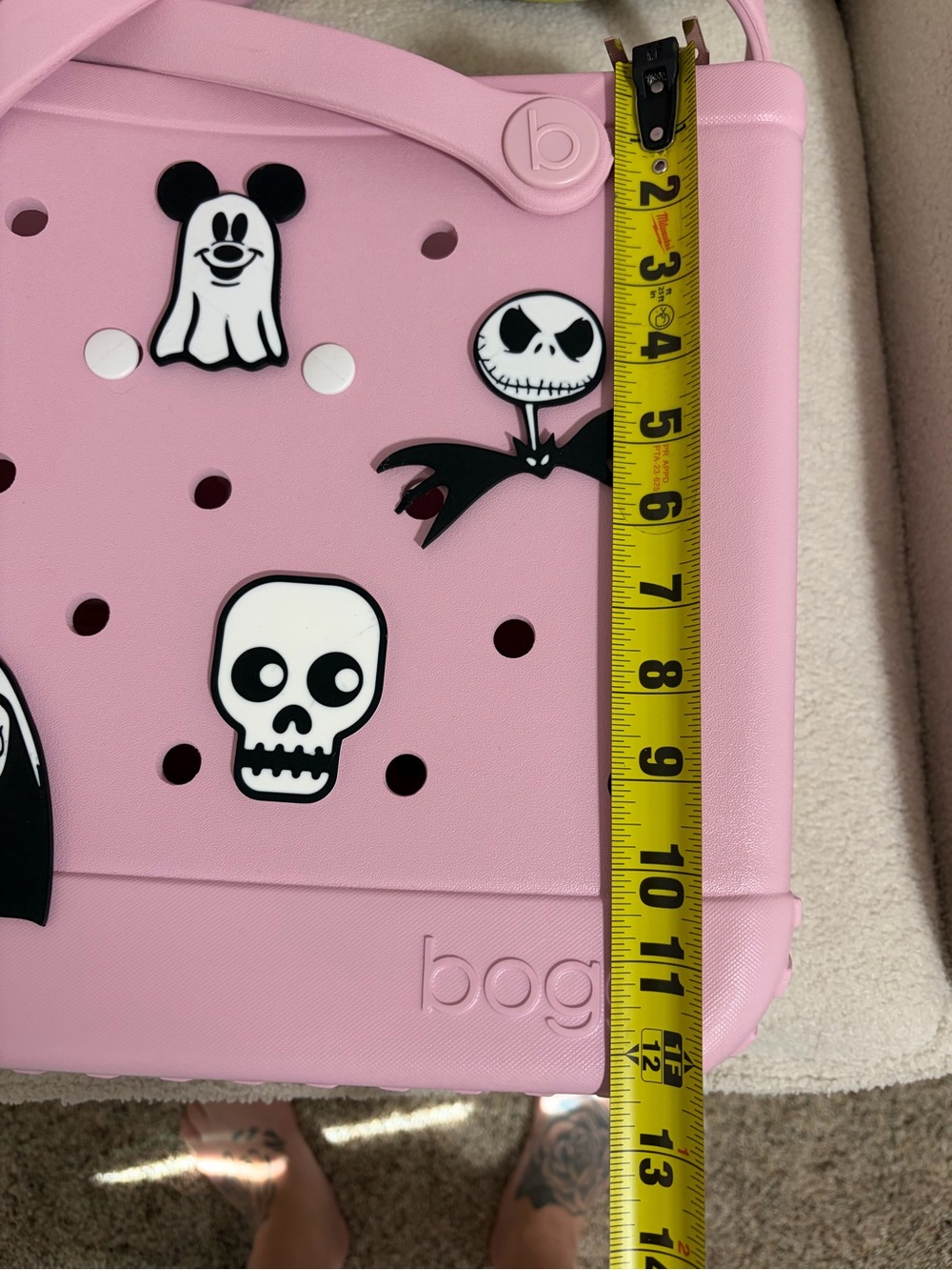 Pink Bogg Bag with Halloween Charms - Picture 5 of 5